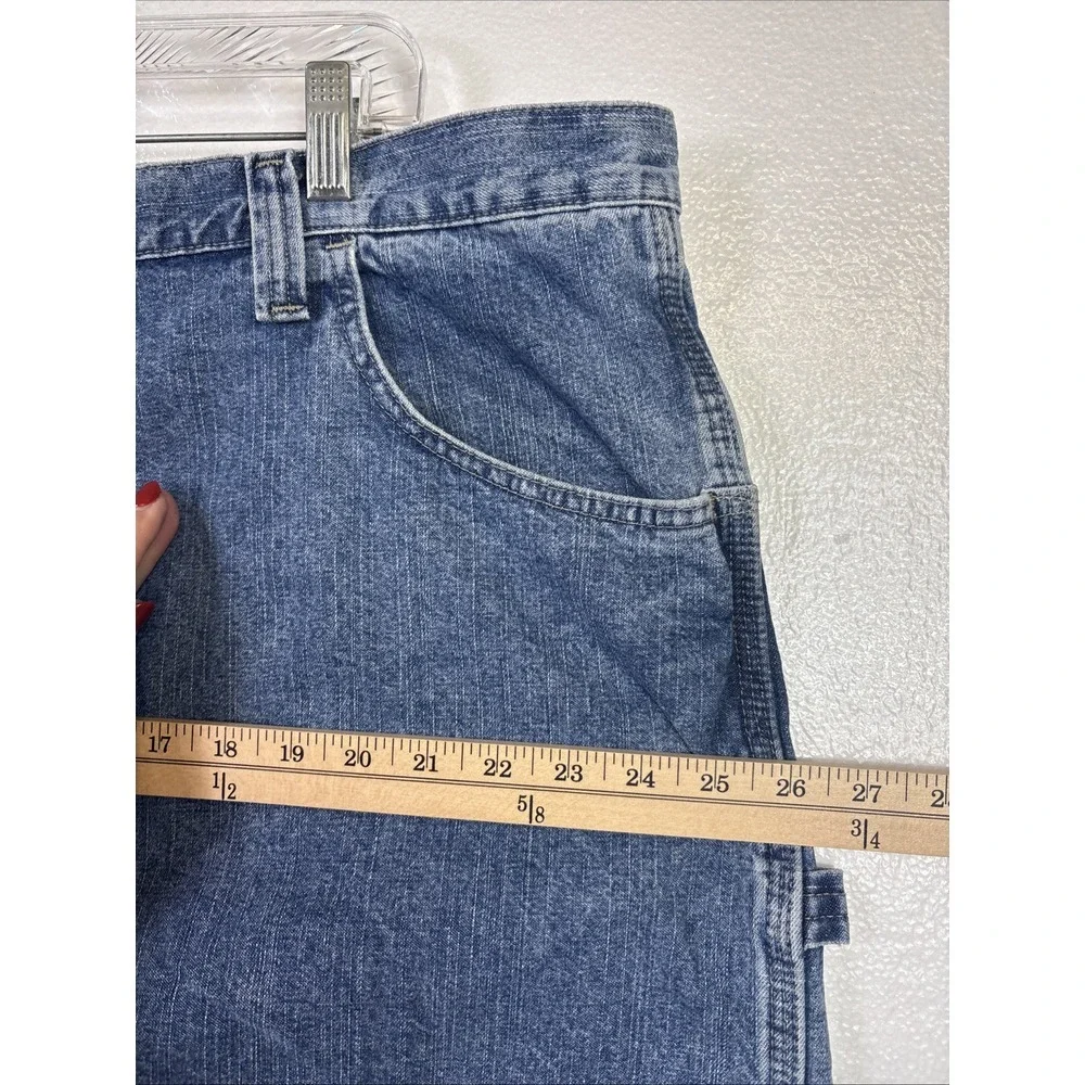 Wrangler Carpenter Shorts Mens Sz 46 Blue Denim Work‎ Construction Utility